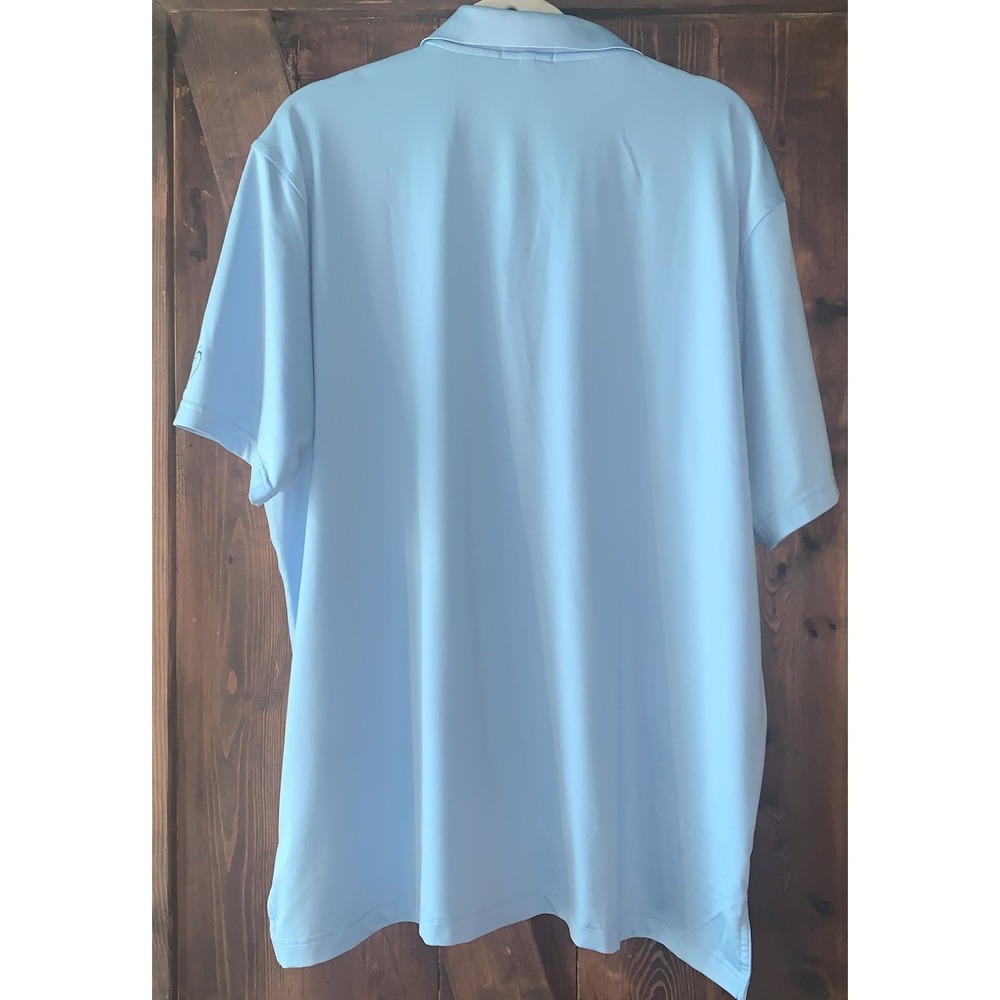 Peter Millar Summer Comfort Light Blue Golf‎ Polo Shirt XL Performance Stretch - Picture 3 of 12